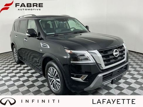 Used 2021 Nissan Armada SL w/ Captain's Chairs Package AWD/4WD image 1