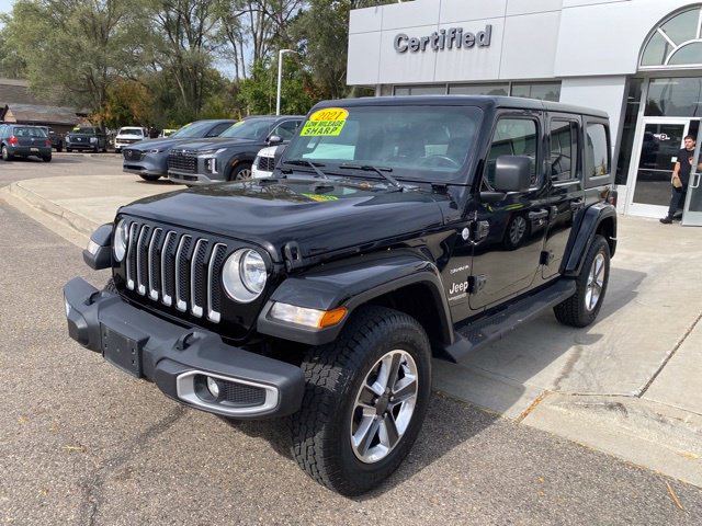 Used 2021 Jeep Wrangler Unlimited Sahara w/ Uconnect 4C Nav & Sound Group AWD/4WD image 8