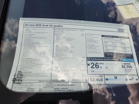 New 2025 Audi A5 2.0T Prestige image 22