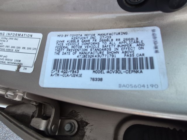 Used 2003 Toyota Camry LE FWD image 24