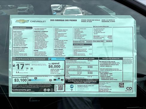 New 2025 Chevrolet Suburban Premier image 14