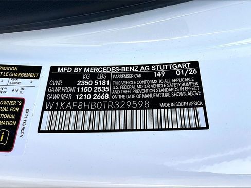 New 2026 Mercedes-Benz C 43 AMG 4MATIC Sedan image 13