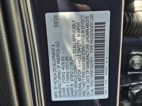 New 2026 Honda Accord Touring image 21