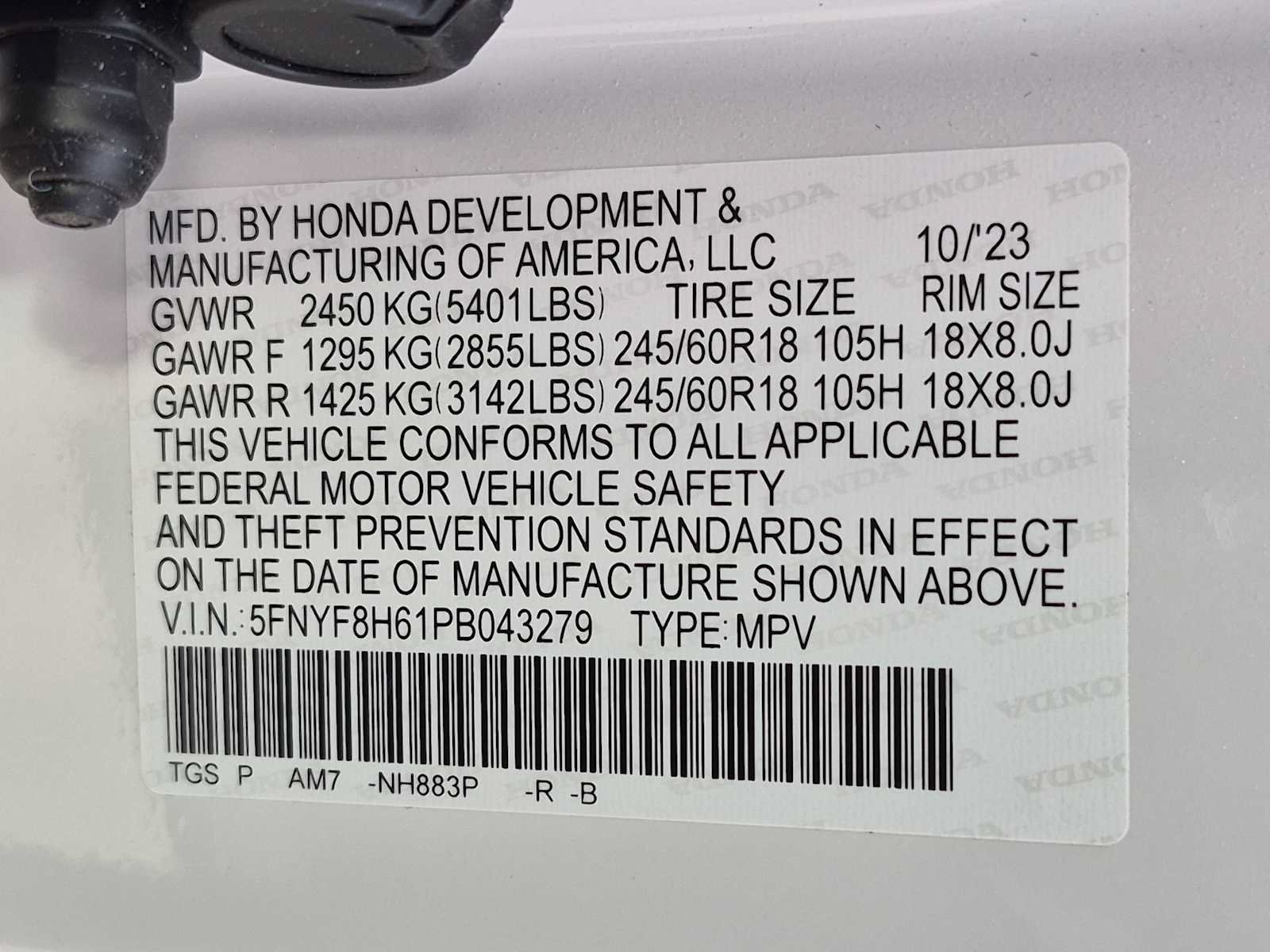 Certified 2023 Honda Passport TrailSport image 35