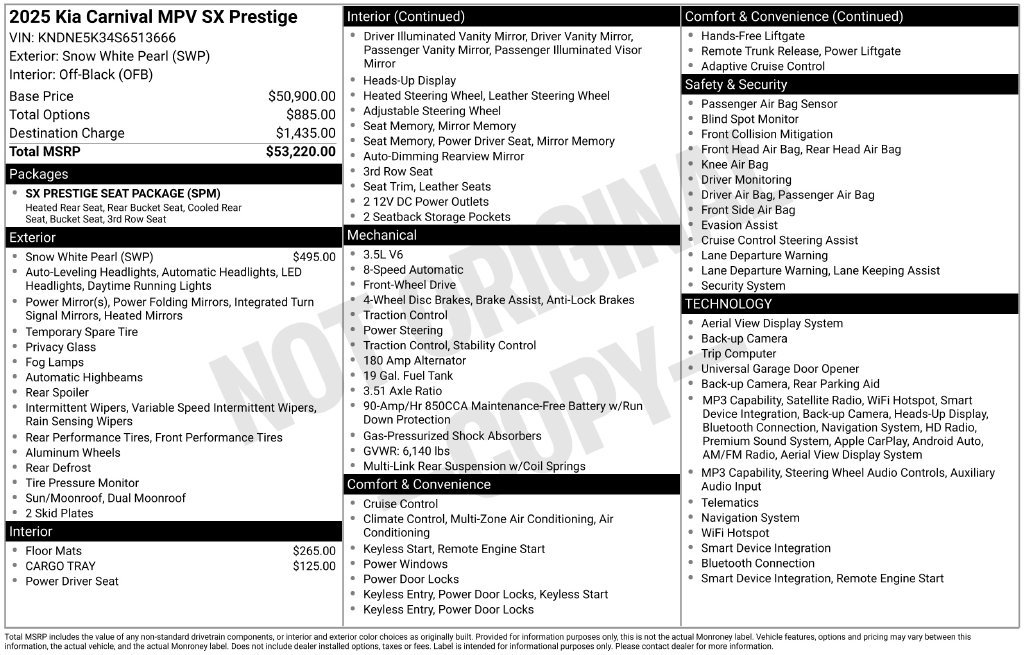 Used 2025 Kia Carnival SX Prestige FWD image 11
