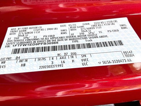 Used 2023 Ford F150 Lariat w/ Trailer Tow Package AWD/4WD image 34