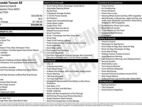 Used 2020 Hyundai Tucson SE FWD image 26