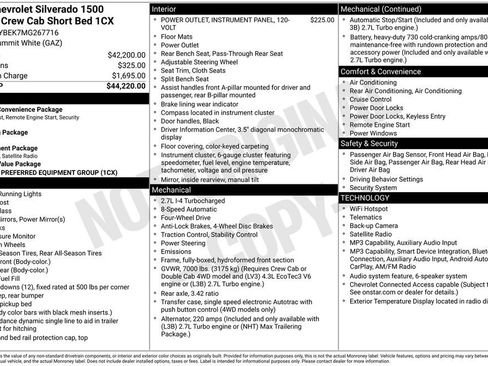 Used 2021 Chevrolet Silverado 1500 Custom AWD/4WD image 6