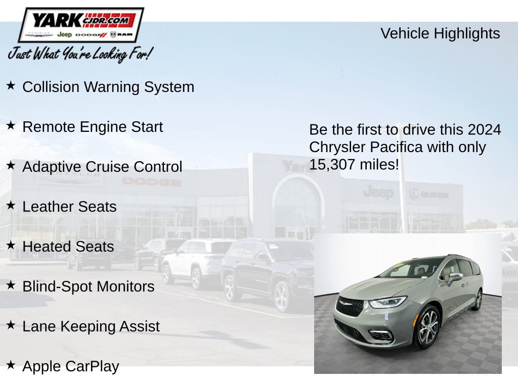 Used 2024 Chrysler Pacifica Pinnacle w/ Trailer Tow Group FWD image 13