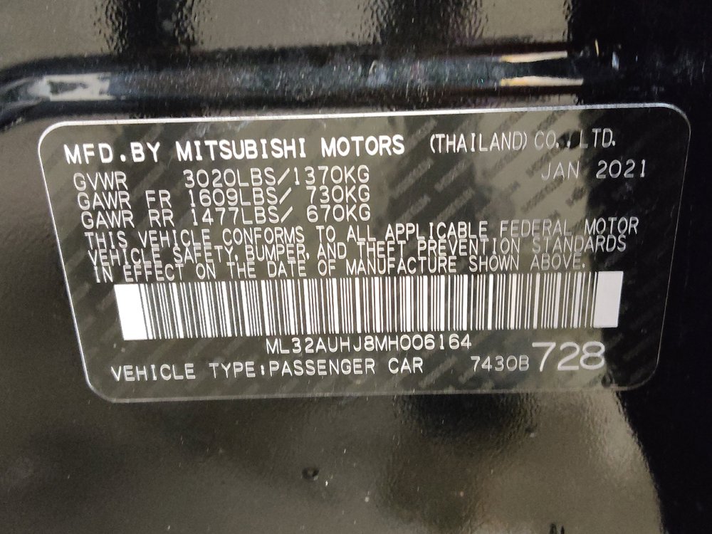 Used 2021 Mitsubishi Mirage LE FWD image 33