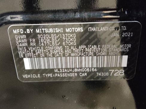 Used 2021 Mitsubishi Mirage LE FWD image 33
