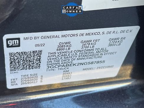 Used 2022 Chevrolet Silverado 1500 Custom w/ LPO, Dark Essentials Package image 39