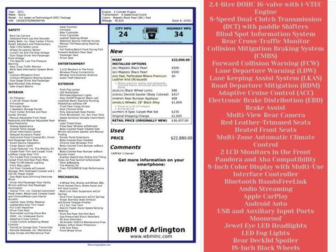 Used 2021 Acura ILX image 2