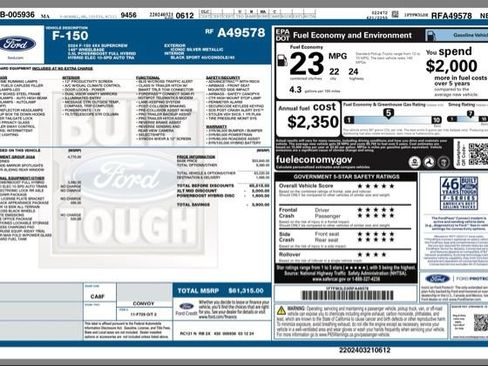 Used 2024 Ford F150 XLT w/ Equipment Group 302A MID image 32