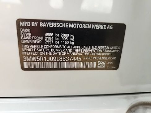 Used 2020 BMW 330i Sedan w/ Premium Package RWD image 8
