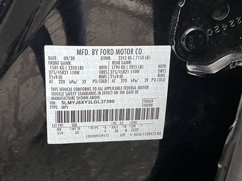 Used 2020 Lincoln Aviator Grand Touring w/ Equipment Group 302A image 20