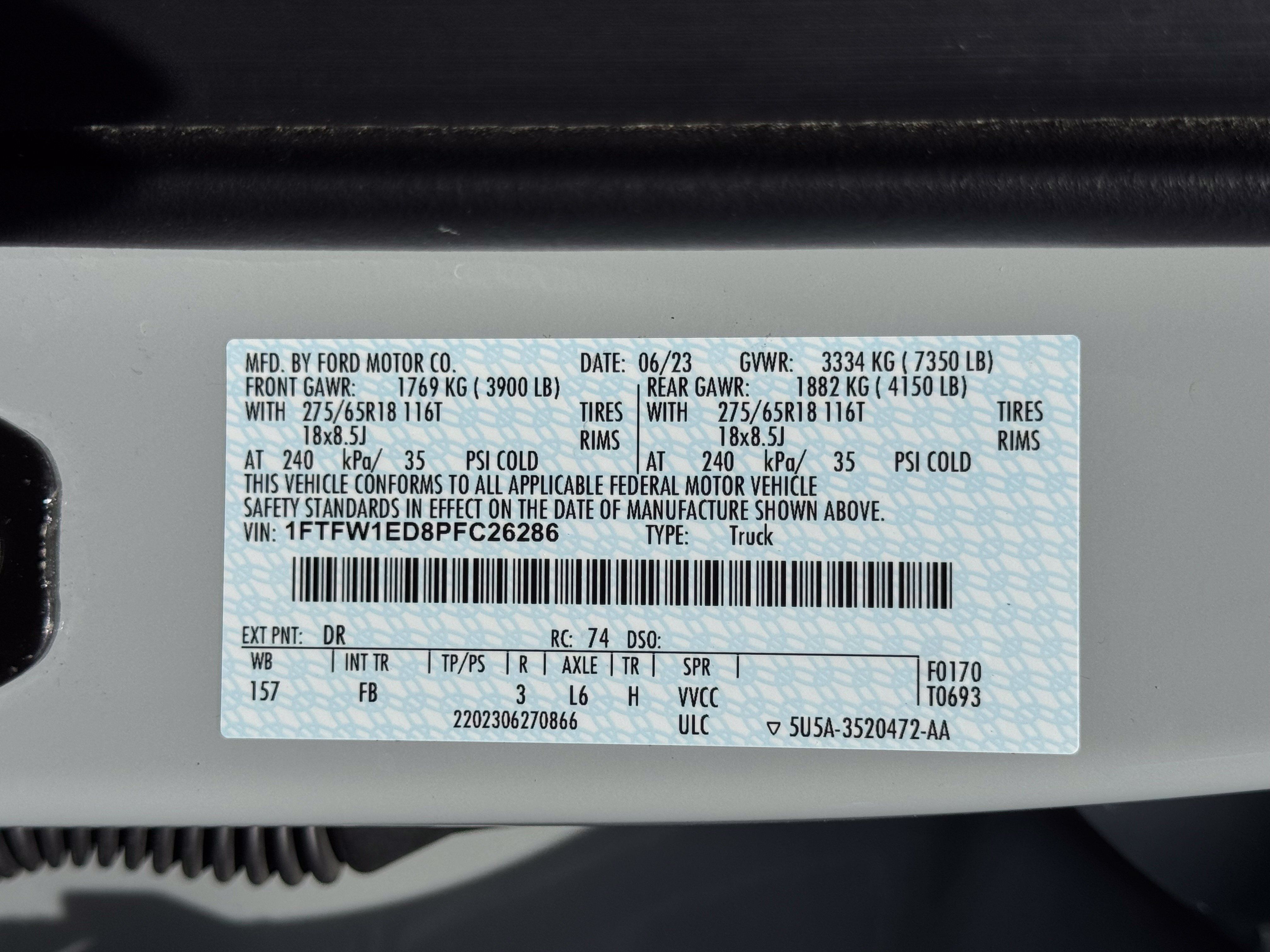 Certified 2023 Ford F150 XLT w/ Equipment Group 302A High AWD/4WD image 77