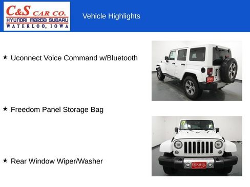 Used 2017 Jeep Wrangler Unlimited Sahara w/ Connectivity Group AWD/4WD image 19