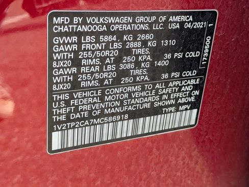 Used 2021 Volkswagen Atlas SEL Premium AWD/4WD image 32