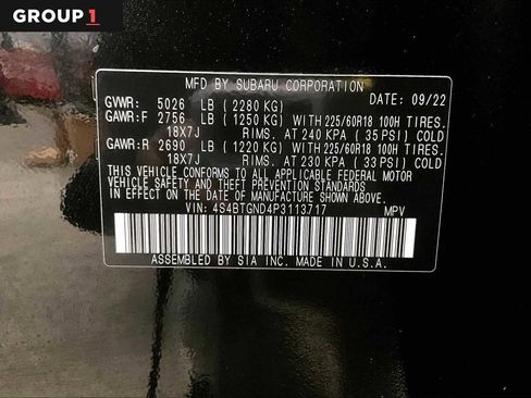 Certified 2023 Subaru Outback Limited XT image 35