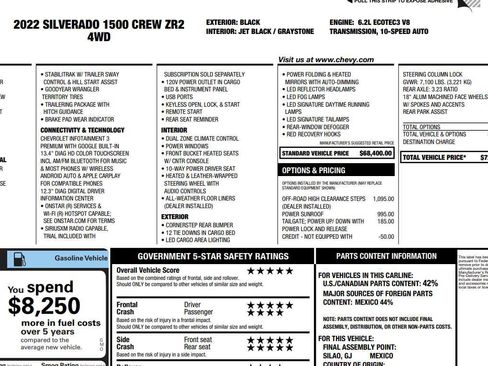 Used 2022 Chevrolet Silverado 1500 ZR2 image 2