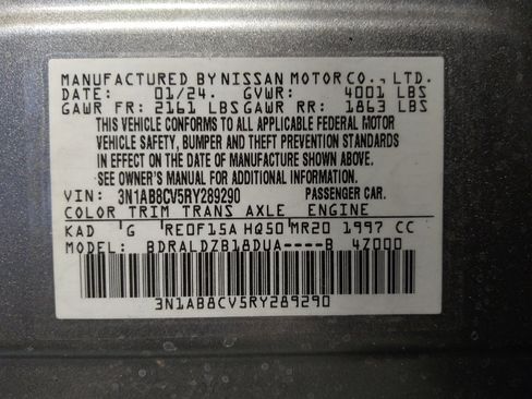 Used 2024 Nissan Sentra SV FWD image 33
