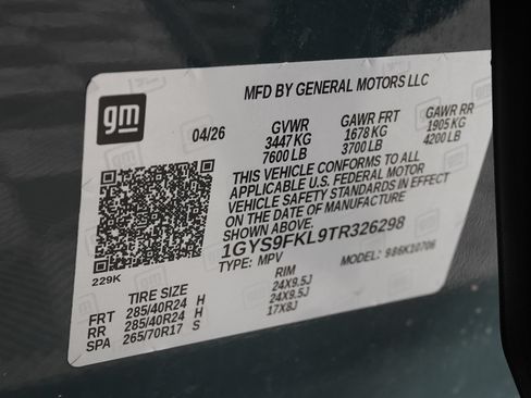 Used 2026 Cadillac Escalade Sport w/ Touring Package AWD/4WD image 39