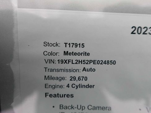 Certified 2023 Honda Civic LX image 29