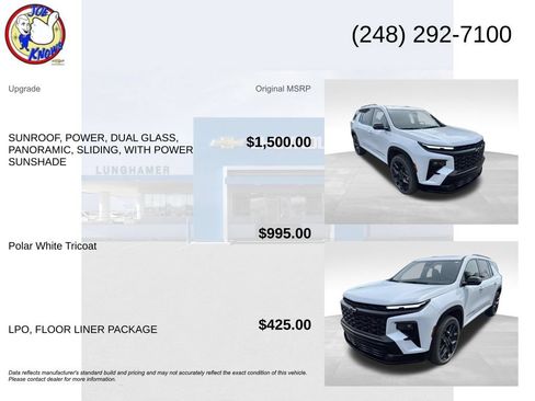 Used 2026 Chevrolet Traverse RS w/ LPO, Floor Liner Package AWD/4WD image 5
