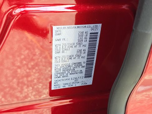 New 2025 Nissan Murano SL w/ Cargo Package AWD/4WD image 34