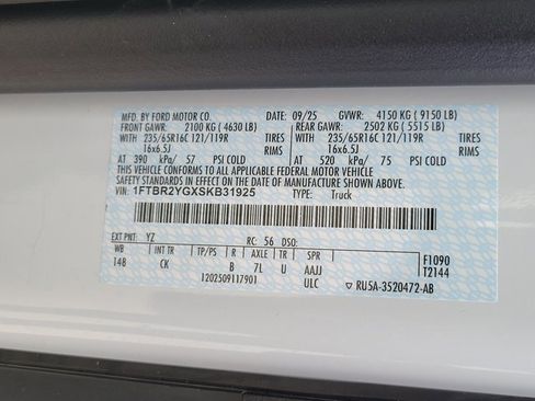 New 2025 Ford Transit 250 Low Roof AWD w/ Upfitter Package image 14