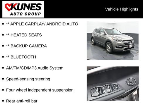 Used 2018 Hyundai Santa Fe Sport w/ 2.4L Value Package 02 FWD image 2