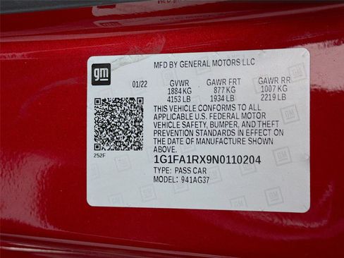 Used 2022 Chevrolet Camaro LT RWD image 29
