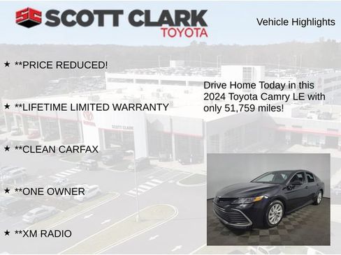 Used 2024 Toyota Camry LE w/ Convenience Package FWD image 13