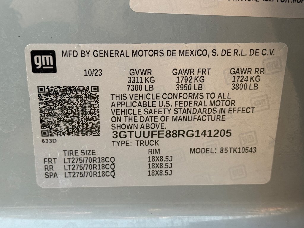 Used 2024 GMC Sierra 1500 AT4X AWD/4WD image 51