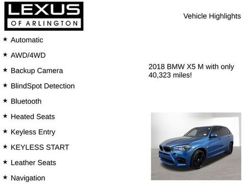 Used 2018 BMW X5 M w/ Executive Package image 8