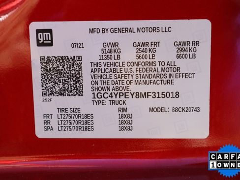 Certified 2021 Chevrolet Silverado 2500 LTZ w/ LTZ Convenience Package image 33