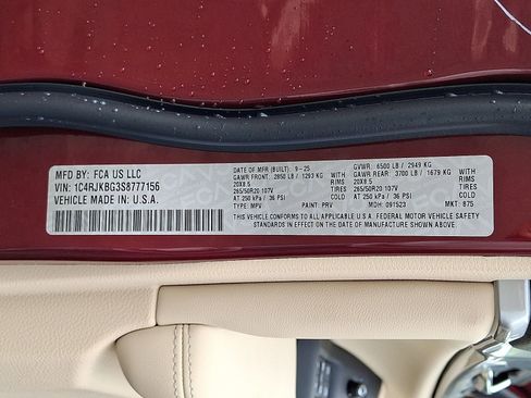 New 2025 Jeep Grand Cherokee L Limited w/ Luxury Tech Group II AWD/4WD image 12