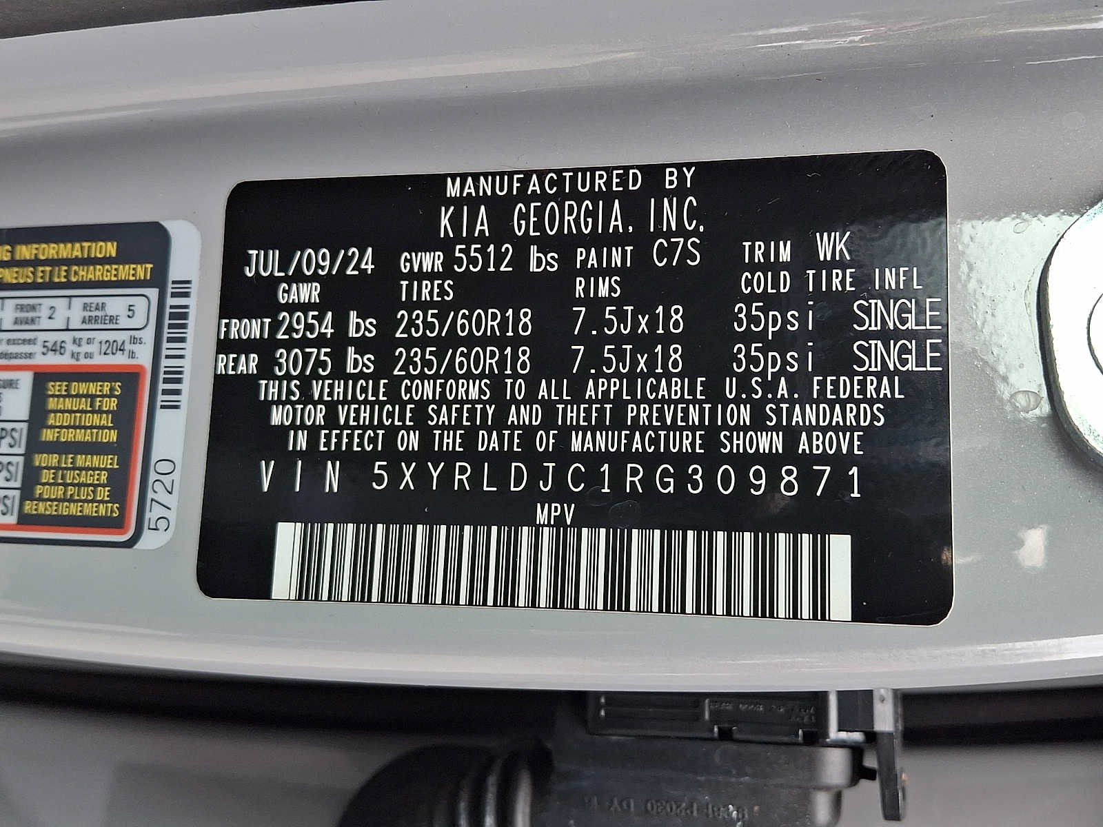 Used 2024 Kia Sorento S w/ Panoramic Sunroof Package AWD/4WD image 31