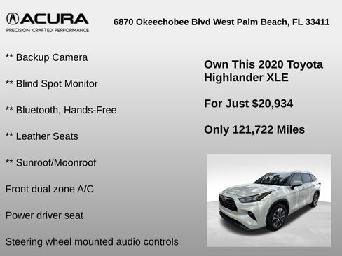 Used 2020 Toyota Highlander XLE FWD image 6