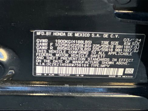 Certified 2024 Honda HR-V Sport image 33