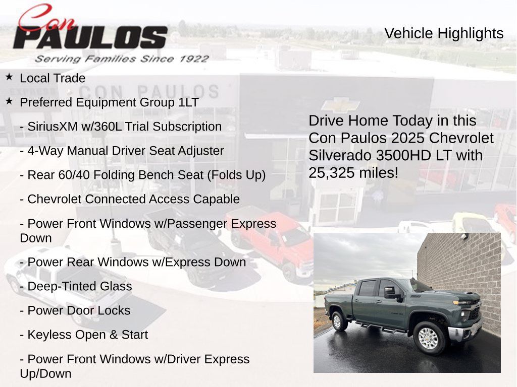 Used 2025 Chevrolet Silverado 3500 LT w/ Safety Package AWD/4WD image 8