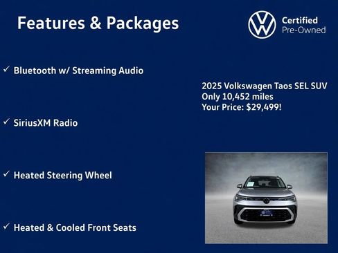 Used 2025 Volkswagen Taos SEL AWD/4WD image 11