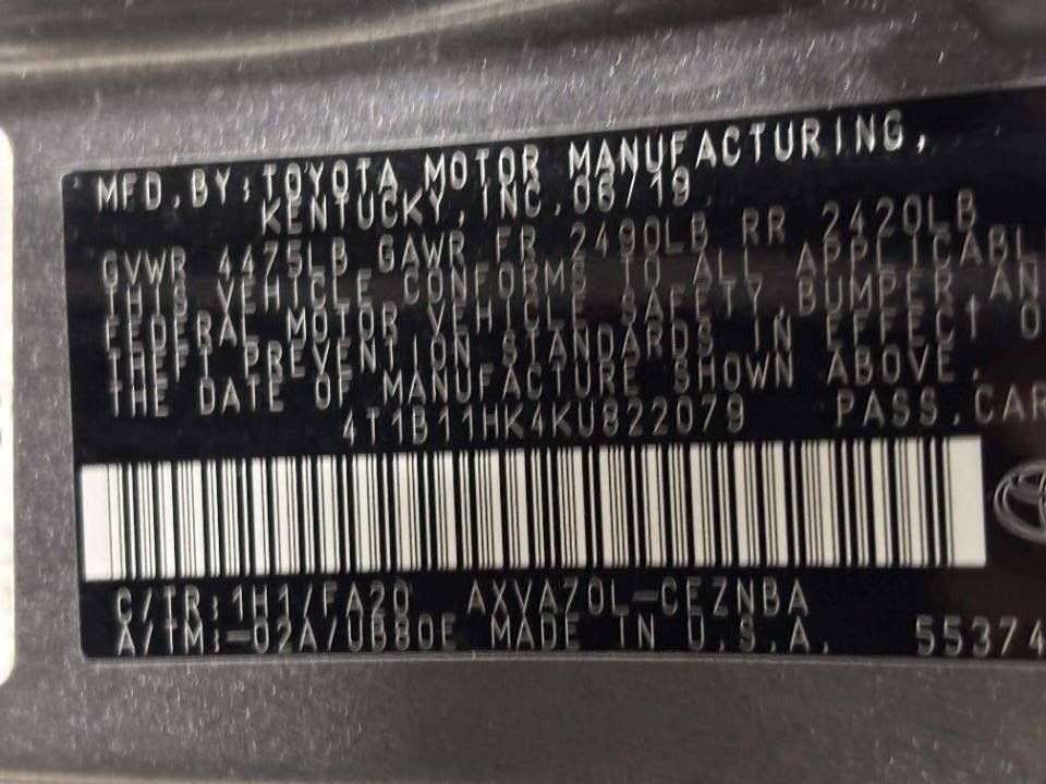 Used 2019 Toyota Camry LE w/ Convenience Package FWD image 37