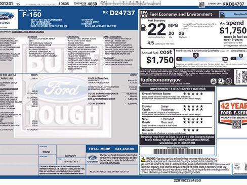 Used 2019 Ford F150 XL w/ Equipment Group 101A Mid image 30