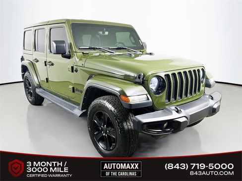 Used 2021 Jeep Wrangler Unlimited Sahara AWD/4WD image 1