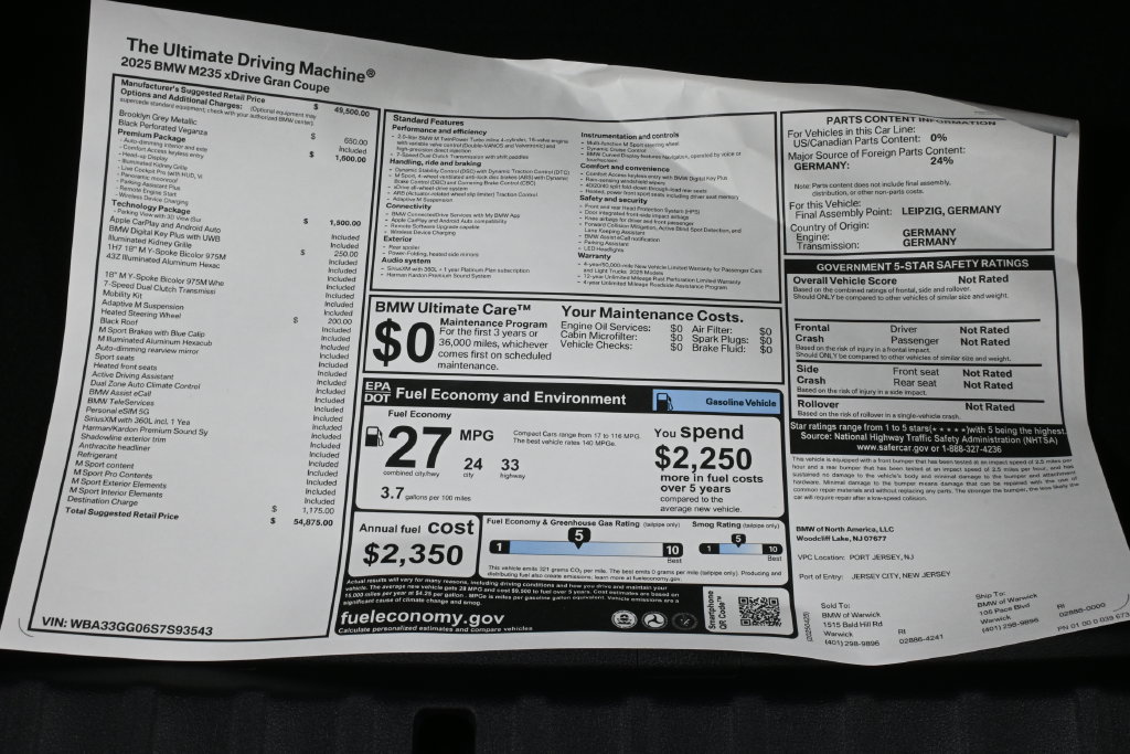 Used 2025 BMW M235i xDrive w/ Premium Package AWD/4WD image 39