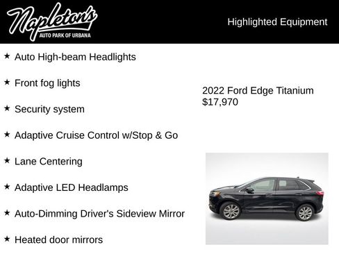 Used 2022 Ford Edge Titanium w/ Equipment Group 301A AWD/4WD image 4