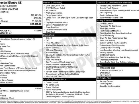 Used 2025 Hyundai Elantra SE w/ Cargo Package FWD image 33
