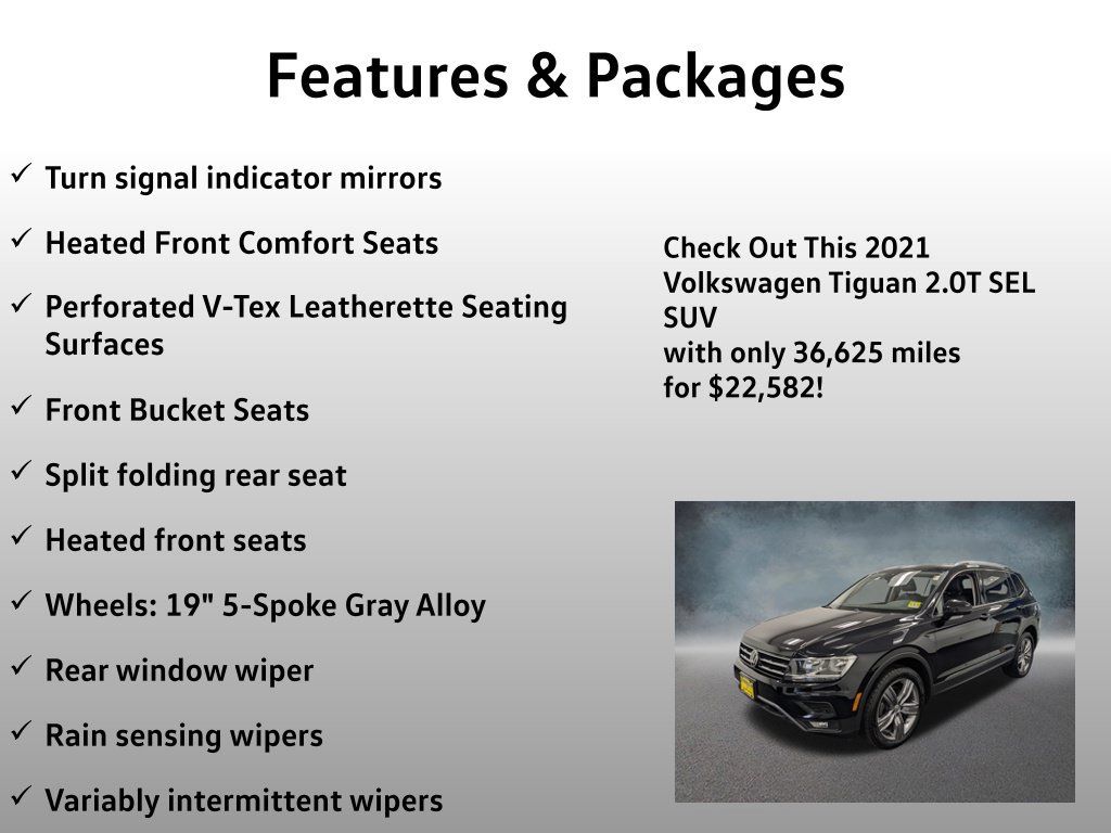 Used 2021 Volkswagen Tiguan SEL AWD/4WD image 17